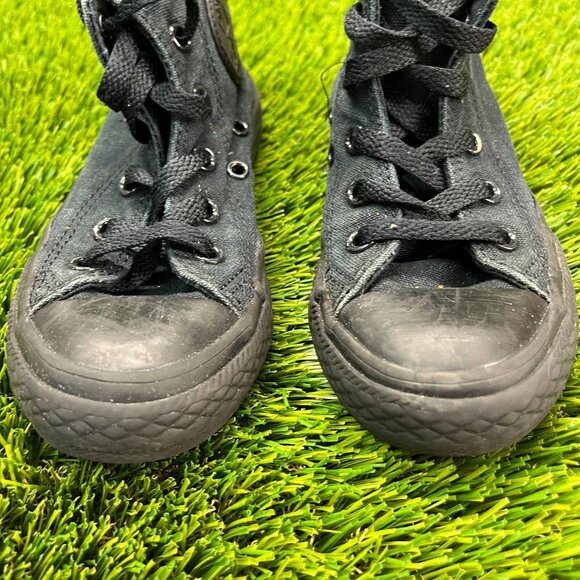 Converse Chuck Taylor All Star Kids Boys Size 11C Black Athletic Shoes Sneakers - Picture 6 of 9